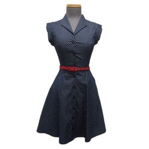 Annie 50 Designer Polka Dress - Size XS
